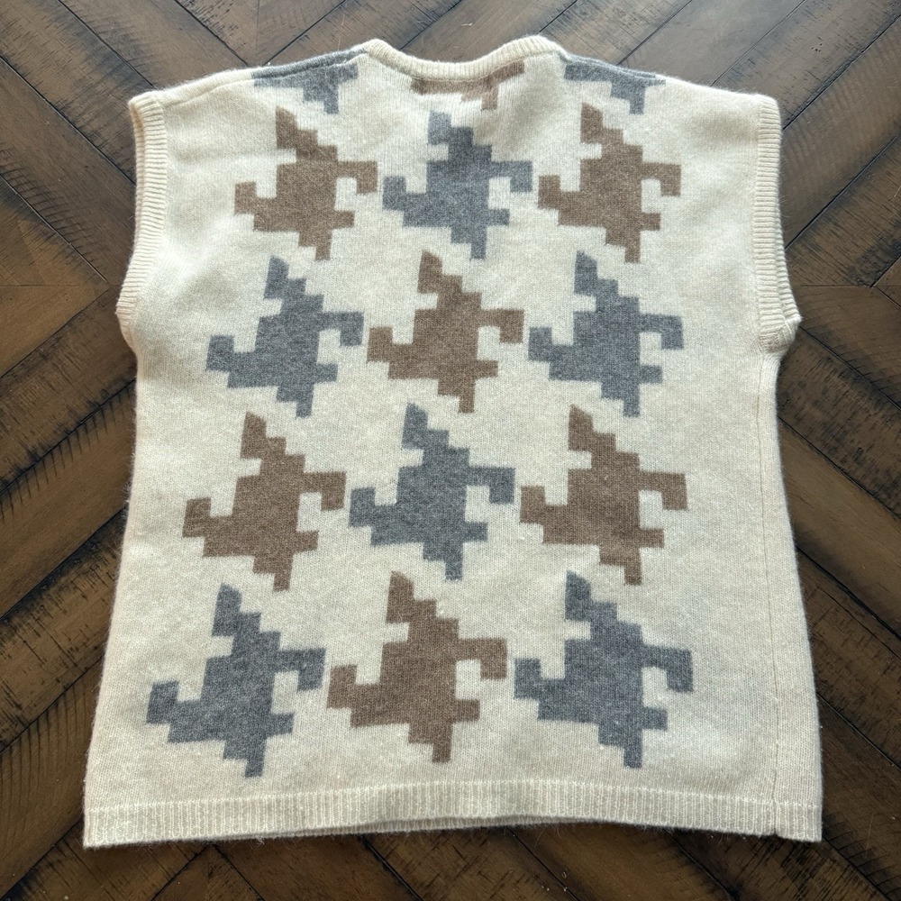 Evan Picone VTG Lambswool Angora Sweater Women's L Lightweight Sleeveless - Picture 2 of 6